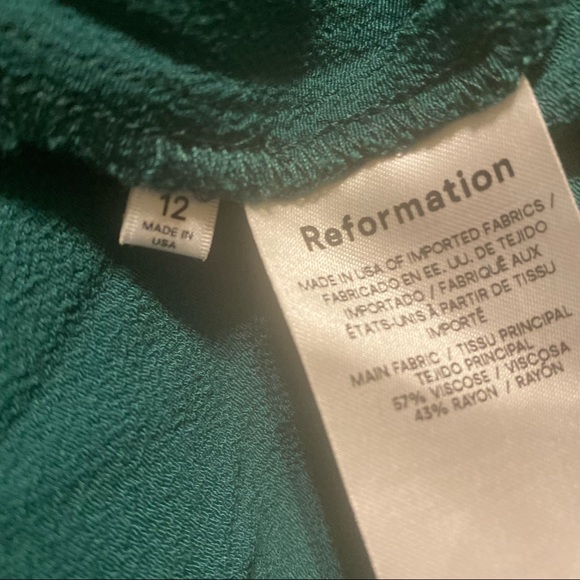 Reformation Filippa Green Halter Dress - Picture 13 of 15